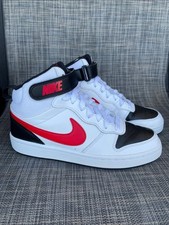 Nike Court Borough Mid 2 GS sneakers White University Red Unisex Youth size 6