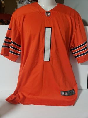 Justin Fields (1) Chicago Bears Men s Nike NFL Vapor Limited Jersey L