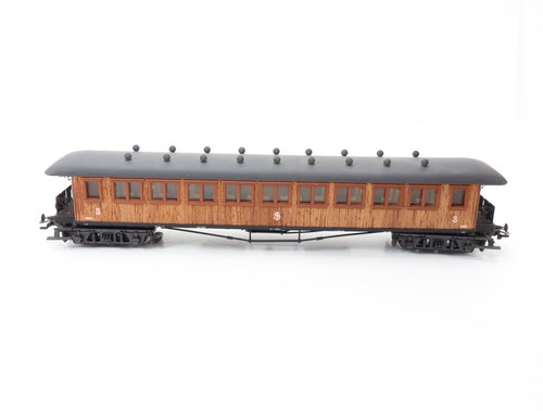 Märklin H0 4270 vagón de pasajeros sueco madera auténtica 3. Clase 3652 SJ / Luz NEM - Imagen 4 de 6