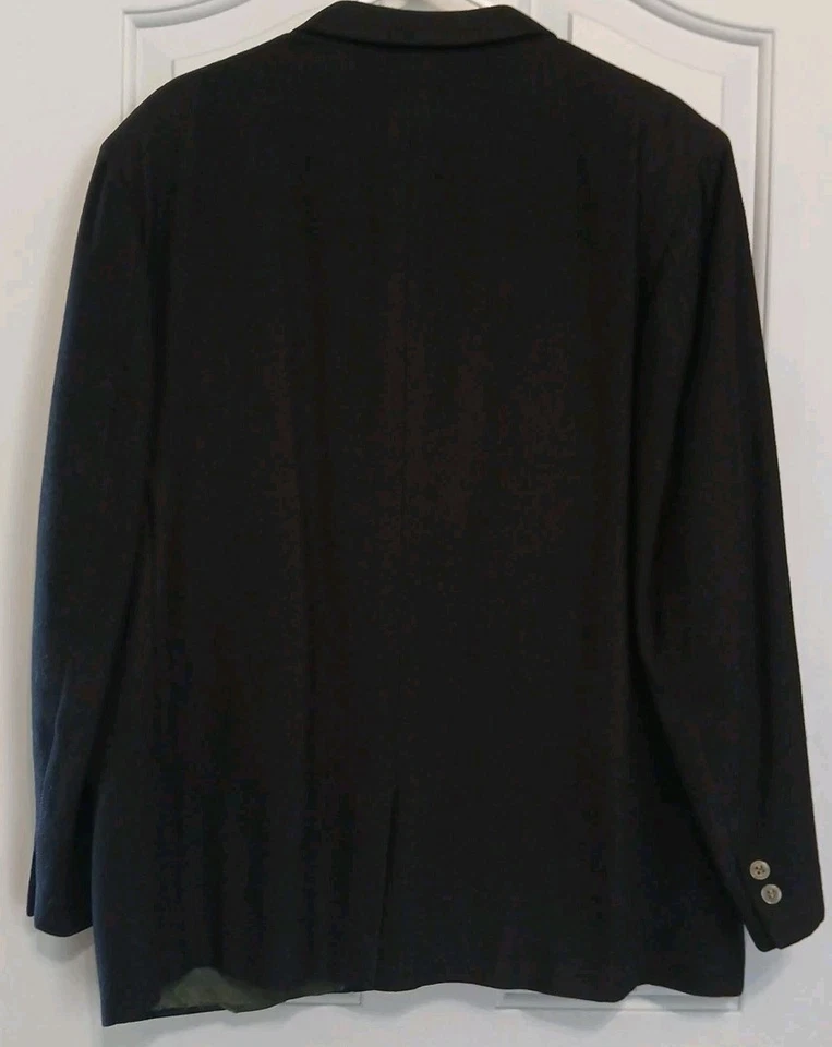 Chaqueta Blazer Abrigo Deportivo Negro Al Cook 100% Cachemira Vintage Años 50 60 Foto 4 de 4