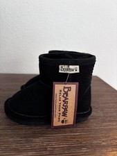 New Bearpaw Genuine Sheepskin Lining Eva Short Black in toddler size 6