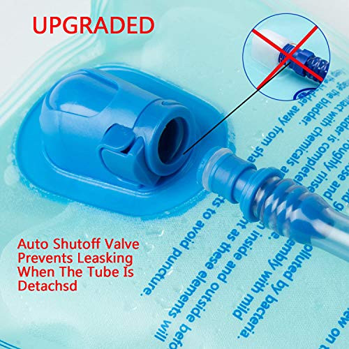 Hydration Bladder 2 Liter,Leak Proof Water Reservoir, BPA Free 2L Blue+Green - Picture 4 of 7