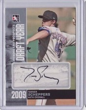 2011 ITG Heroes Prospects Draft Year Autograph Silver Tanner Scheppers 1/39 Auto