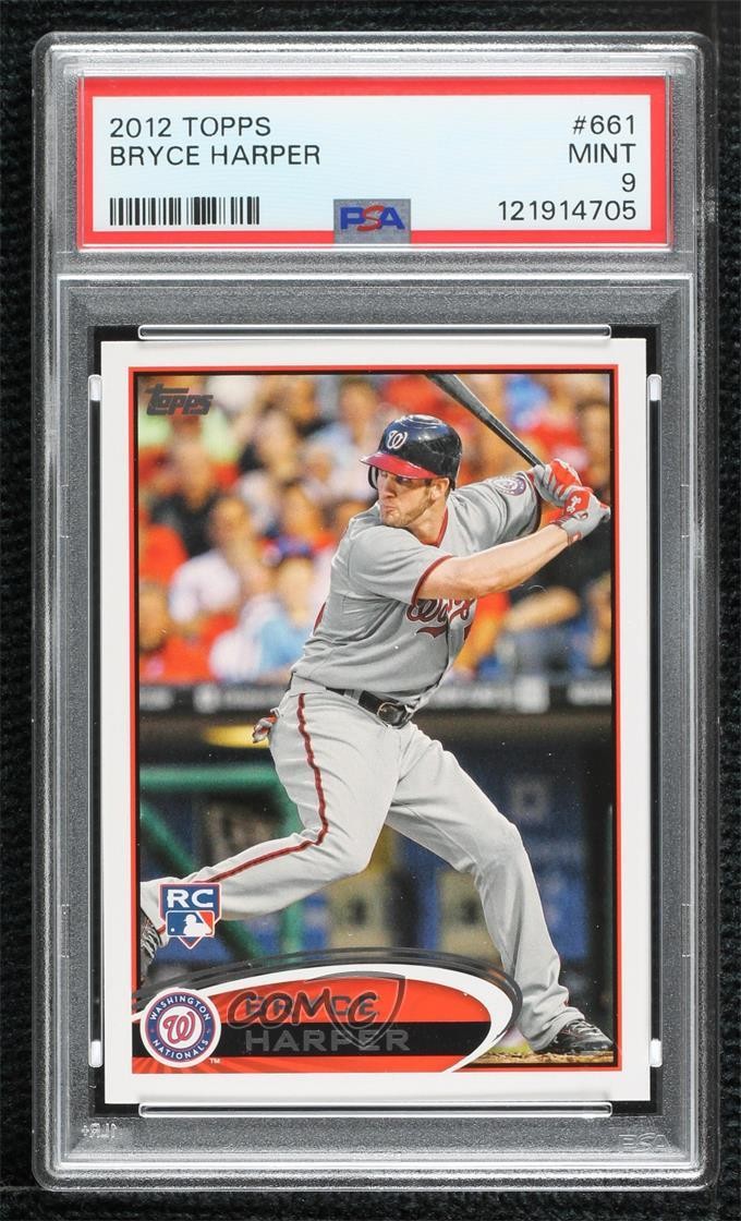 2012 Topps Bryce Harper (Batting Blue Helmet) #661 PSA 9 MINT Rookie RC 0s2