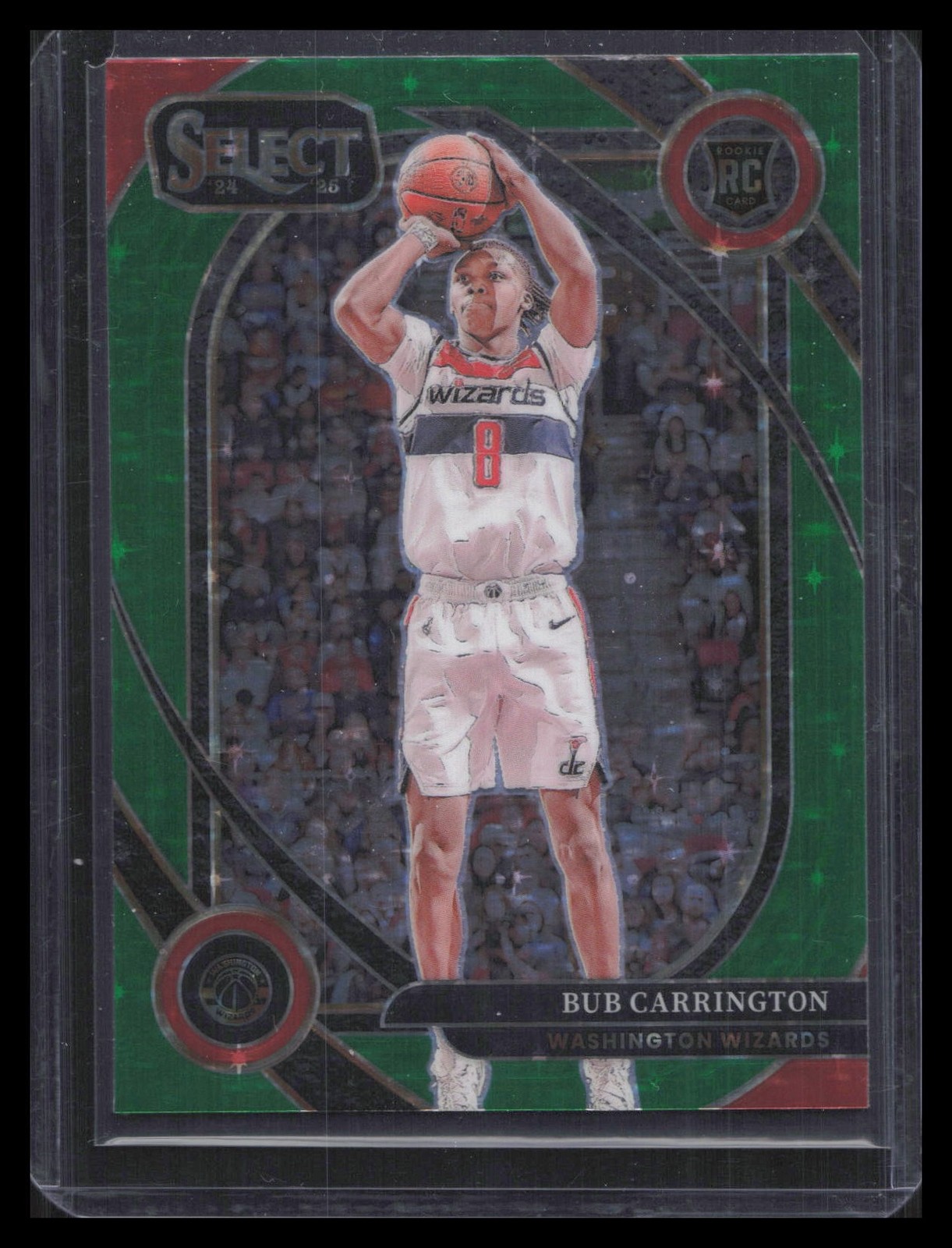 2024-25 Panini Select #266 Bub Carrington Green Stars Prizm