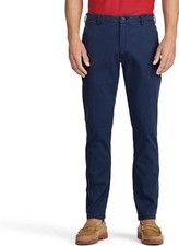 IZOD Men's Saltwater Stretch Flat Front Slim Fit Chino Pant, Cadet Navy, 36W,