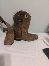 SMOKY MOUNTAIN BOOTS Kids Youth Unisex Jesse Western Brown Leather Size 4