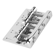4 String Bass Bridge Assembly Lateral Adjustment Support Greater String Spacing