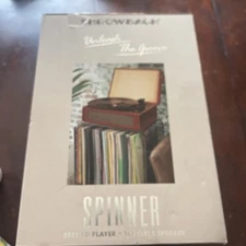 Throwback Spinner Record Player Wireless Speaker 33/45/78 RPM