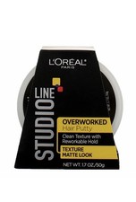 3 Pack L'Oreal Paris Studio Line Overworked Hair Putty, 1.7 oz