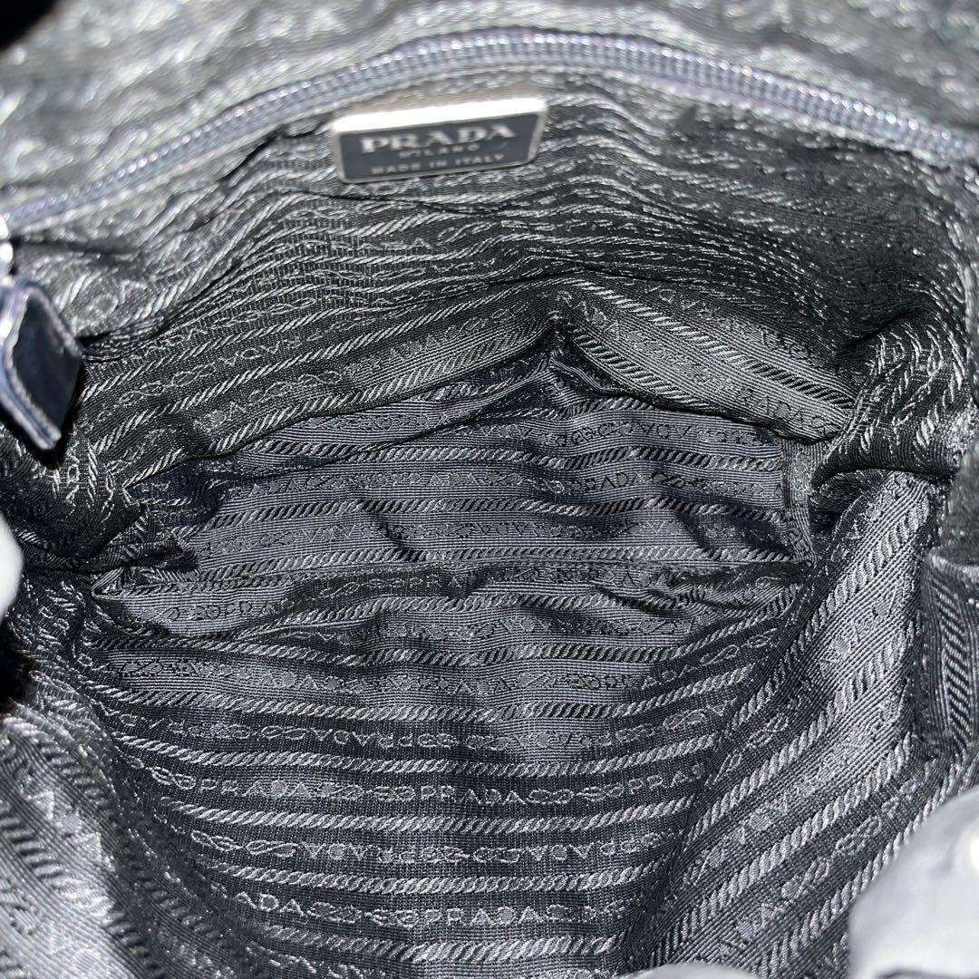 Prada Mini Backpack Drawstring Triangle Logo Plat… - image 10