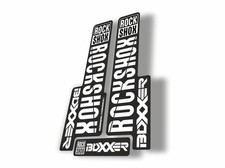 Rock Shox BOXXER 2018 Mountain Bike Cycling Decal Kit Sticker Adhesive White