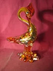 Murano J.I. Co. Art Glass Bird Figurine 11 1/4" with Label