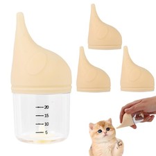 Kitten Bottle Feeding Kit for Nursing 20 ML Anti-choking with 3 Nipples