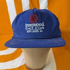 Vintage Ironwood Golf Club Blue Rope Cap Sun Lakes AZ Made In USA Free Shipping