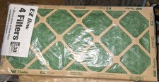 AAF Flanders 4 Pack 12" x 24" x 1" Nested Fiberglass E-Z Flow Air Filter. 30days