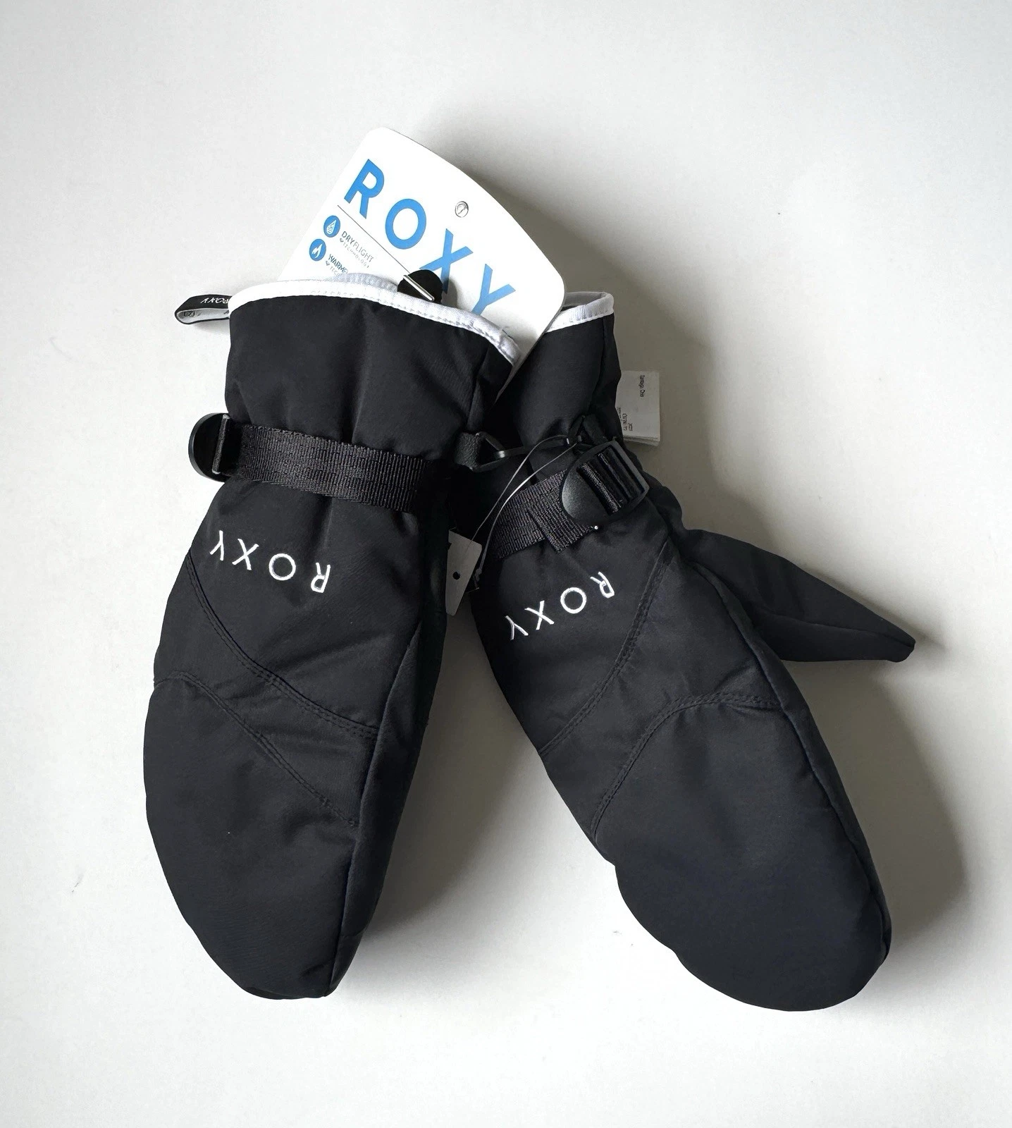 Roxy Hydro-Tex Waterproof Snow Mittens XL Black Technical Riding Gloves
Opens in a new window or tab