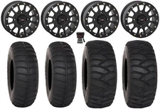 System 3 SB-5 15" Wheels Black 35" SS365 Tires Textron Wildcat XX