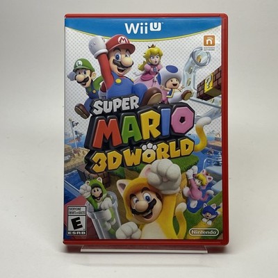 Super Mario 3D World (Nintendo Wii U, 2013) Red Case CIB Manual Inc Tested VG