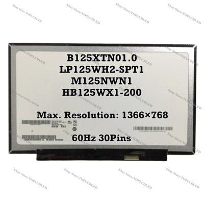 B125XTN01.0 fit LP125WH2-SPT1 M125NWN1 HB125WX1-200 12.5