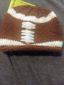 knit football hat