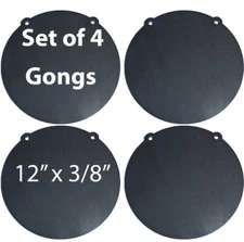 AR500 Steel Shooting Targets Lot Of 4 Laser Cut 12"  3/8" Gong Tactical Scorpion