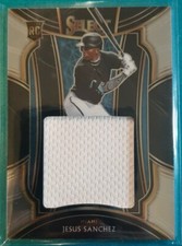 2021 PANINI SELECT ROOKIE JUMBO SWATCH JESUS SANCHEZ JERSEY MIAMI MARLINS 
