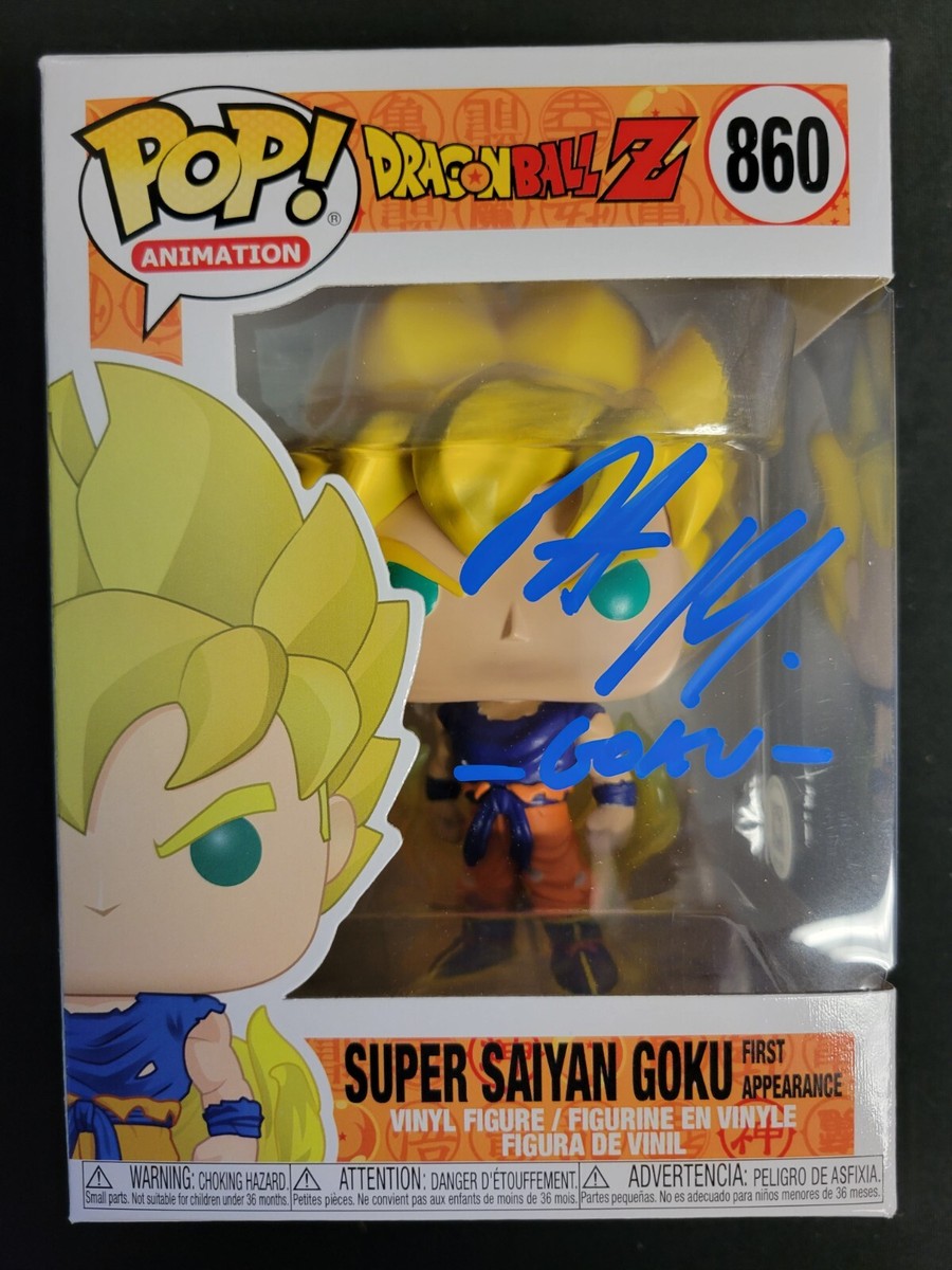 Funko Pop! Super Sayan Goku #860 Autographed by Peter