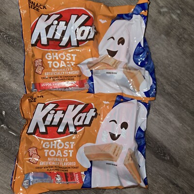 2/Kit Kat GHOST TOAST Crisp Wafers in Cinnamon Toast Creme Limited Ed  BB 6/25