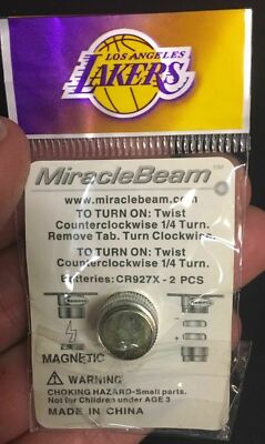 5x NBA Los Angeles Lakers Flashing LED LIGHTS! Yellow Purple Lapel