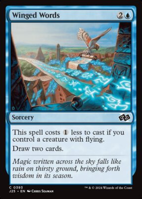 MTG Magic the Gathering Winged Words (393/779) Foundations Jumpstart LP