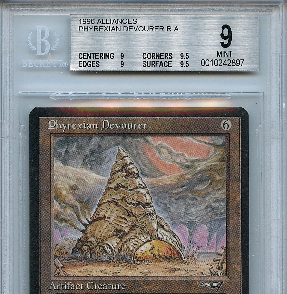 マジック：ザ・ギャザリング Phyrexian Devourer MTG Alliances Phyrexian Devourer BGS 9.0 (9) Mint Magic Card