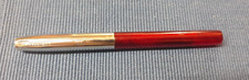 Sheaffer Translucent Red School Fountain Pen Nib 304 Made in USA Vintage Lovely