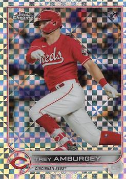 Trey Amburgey 2022 Topps Chrome #61 X-Fractor Cincinnati Reds