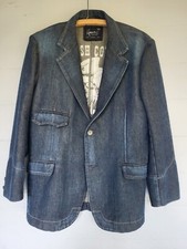 House Of Howe~English County Gentleman~Blue Denim Jacket Blazer 38~Made In USA!