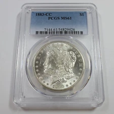 1883 CC PCGS MS61 - Silver Morgan Dollar $1 US Coin #54703A