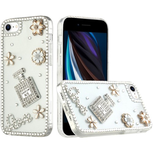 For Apple iPhone XR Bling 3D Full Diamond Sparkle Rhinestone Hybrid Case Cover - 第 3/83 張圖片