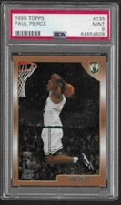 1998 Topps #135 PAUL PIERCE Rookie Card PSA 9 Mint RC Boston Celtics