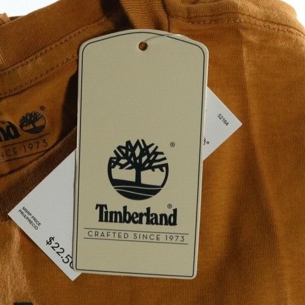 Camiseta gráfica Timberland Wheat manga corta mediana para niños Foto 3 de 3