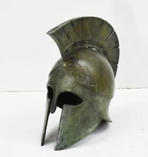 Corinthian pure bronze miniature helmet - Greek Spartan Hoplite soldier infantry