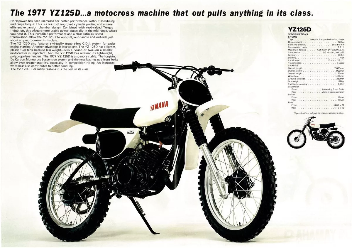 1977 2024 yamaha yz125