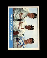 Ernie Broglio Hand Signed 1961 Topps Power for Ernie St. Louis Cardinals Autogra