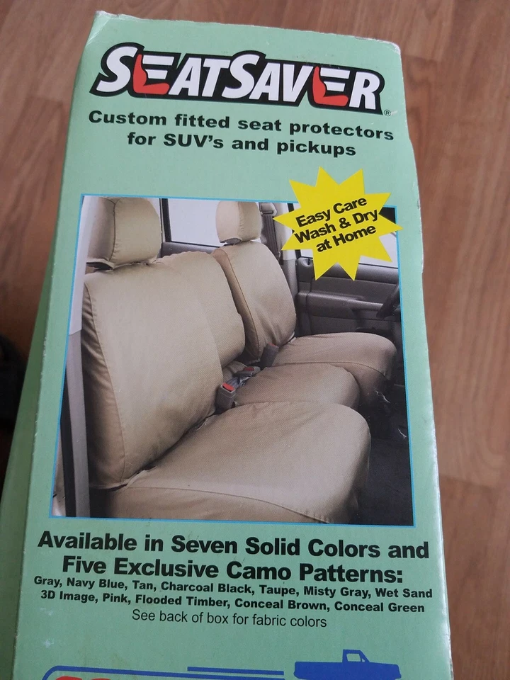 Funda de asiento Seat Saver SS7358PCTN apta para SUV"S N PASTILLAS COLOR TOSTADO 2 FUNDAS DE ASIENTO TRASERO Foto 4 de 4