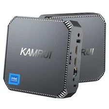 KAMRUI Mini PC Intel N100 16GB RAM 512GB SSD WIFI 4K Dual LAN BT Windows 11 home