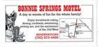 Bonnie Springs Ranch Motel Old Nevada Brochure Blue Diamond Las Vegas Since 1952