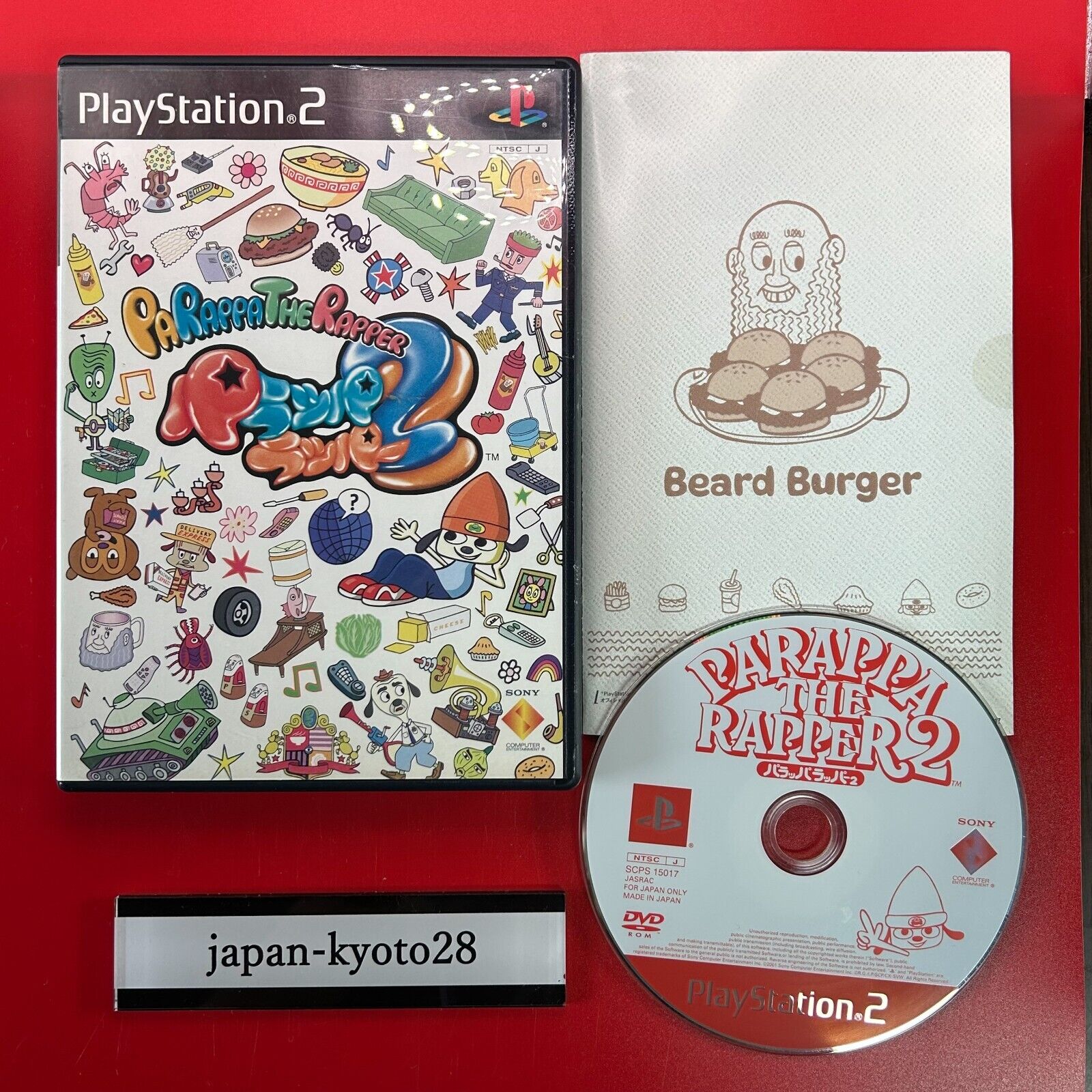 Parappa the Rapper 2 (PS2) - Unboxing, Full Case, Cover, Manual, Disc 