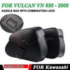 Saddle Bag Luggage Side Bag Tool Storage Bags For Kawasaki Vulcan VN 650 - 2000
