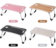 Foldable Laptop Desk, Bed Stand, Folding Table Breakfast Tray