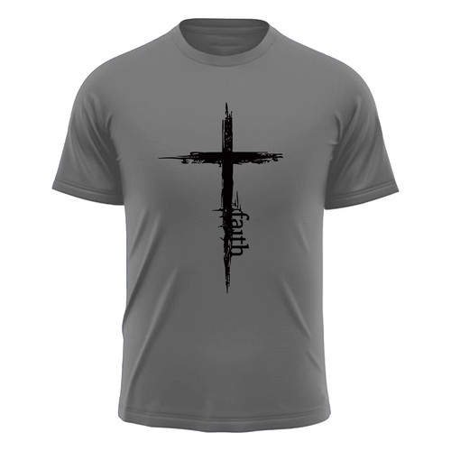 Distressed Christentum Jesus Glaube Kreuz Herren T-Shirt Religiös Geschenk Neu Tee - Bild 3 von 11