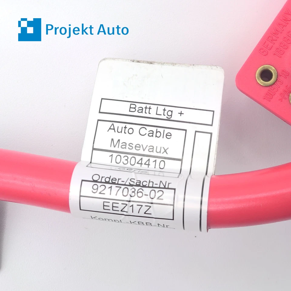 Cable de batería 10-19 OEM BMW positivo con poste 9217036 F10 E82 F13 F06 F12 F07 Foto 4 de 4